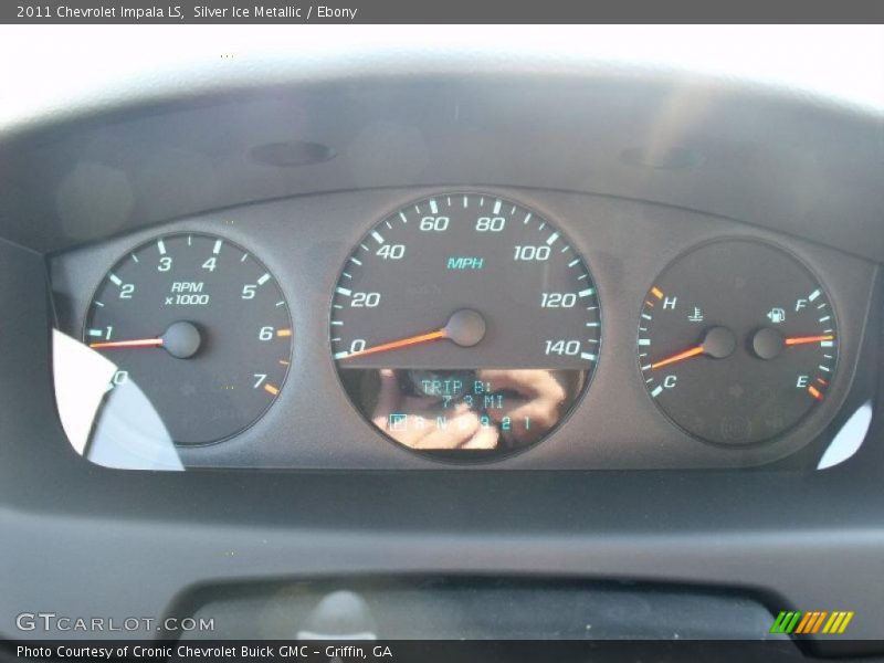 Silver Ice Metallic / Ebony 2011 Chevrolet Impala LS