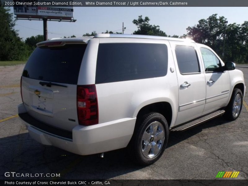 White Diamond Tricoat / Light Cashmere/Dark Cashmere 2010 Chevrolet Suburban Diamond Edition