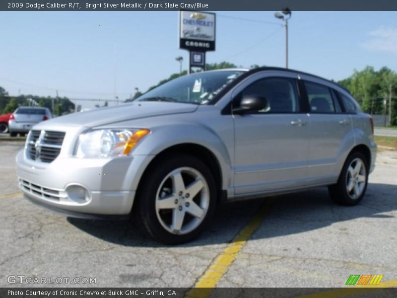 Bright Silver Metallic / Dark Slate Gray/Blue 2009 Dodge Caliber R/T