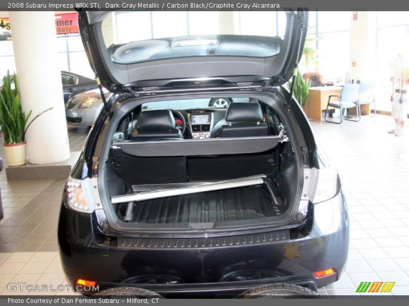 Dark Gray Metallic / Carbon Black/Graphite Gray Alcantara 2008 Subaru Impreza WRX STi