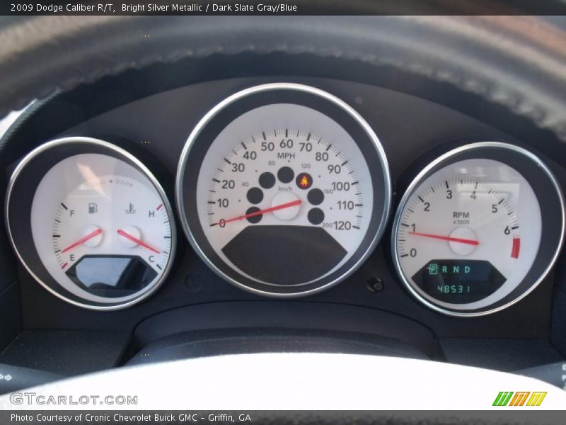 Bright Silver Metallic / Dark Slate Gray/Blue 2009 Dodge Caliber R/T