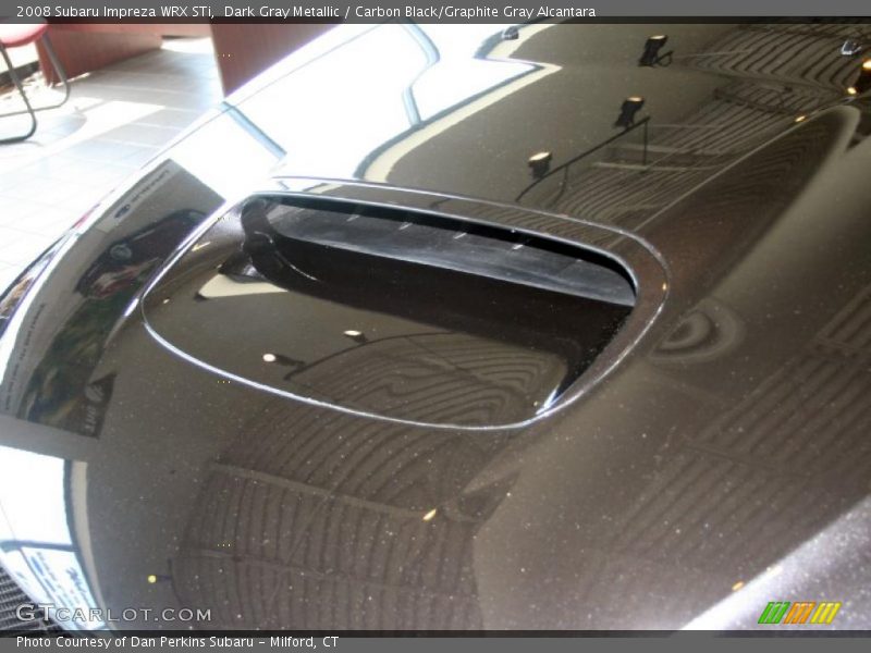 Dark Gray Metallic / Carbon Black/Graphite Gray Alcantara 2008 Subaru Impreza WRX STi