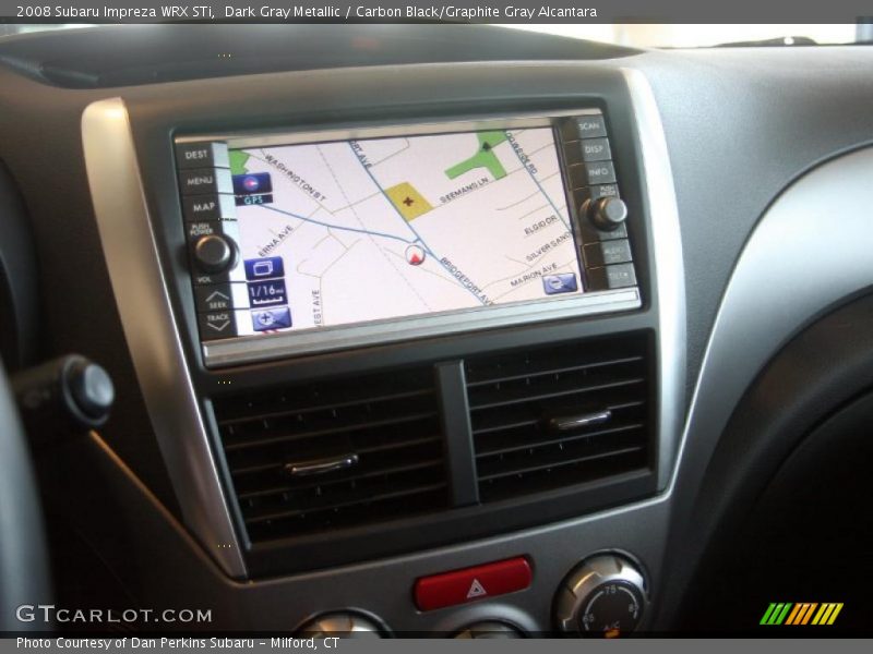 Dark Gray Metallic / Carbon Black/Graphite Gray Alcantara 2008 Subaru Impreza WRX STi