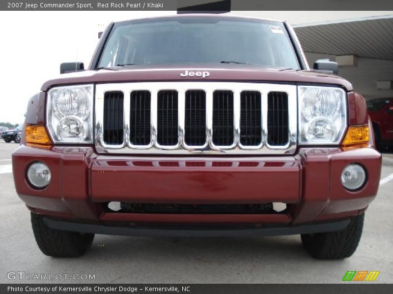 Red Rock Pearl / Khaki 2007 Jeep Commander Sport