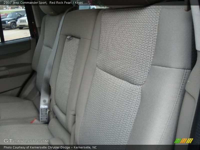 Red Rock Pearl / Khaki 2007 Jeep Commander Sport
