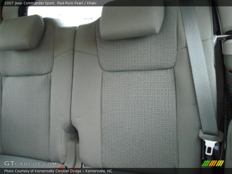 Red Rock Pearl / Khaki 2007 Jeep Commander Sport