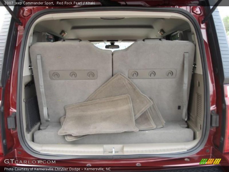 Red Rock Pearl / Khaki 2007 Jeep Commander Sport