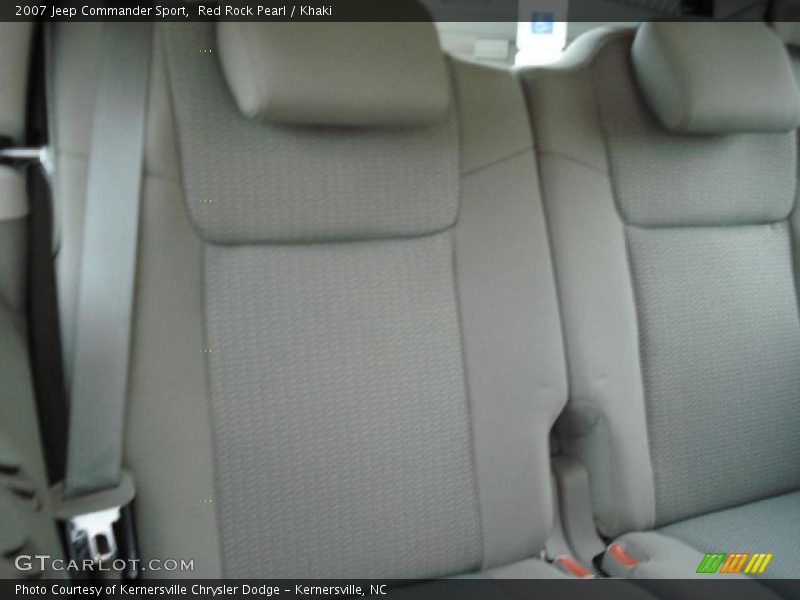 Red Rock Pearl / Khaki 2007 Jeep Commander Sport