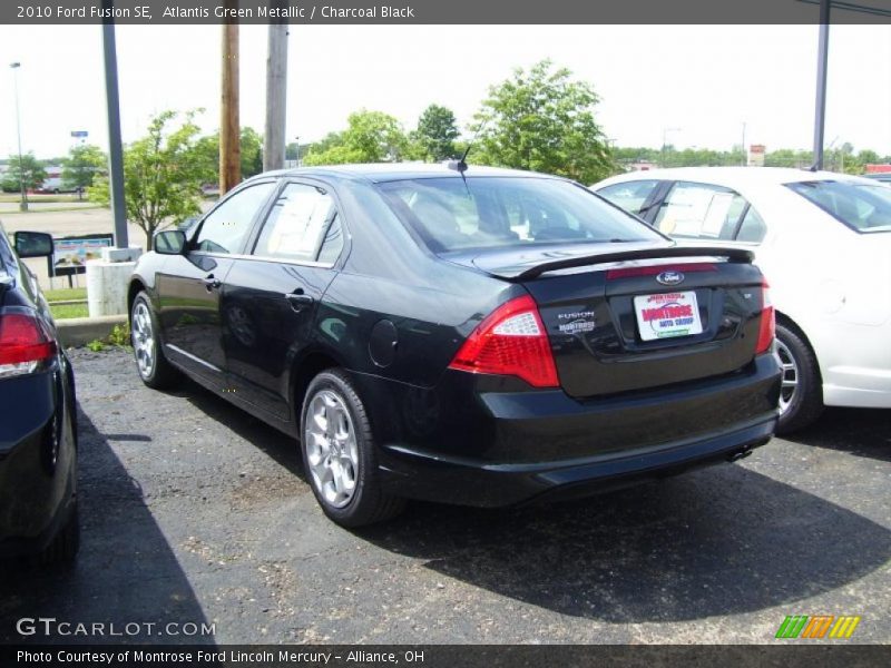 Atlantis Green Metallic / Charcoal Black 2010 Ford Fusion SE