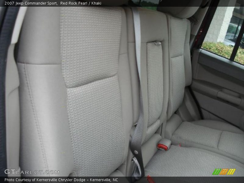 Red Rock Pearl / Khaki 2007 Jeep Commander Sport