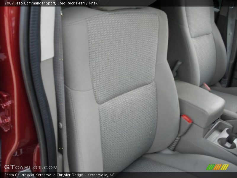 Red Rock Pearl / Khaki 2007 Jeep Commander Sport