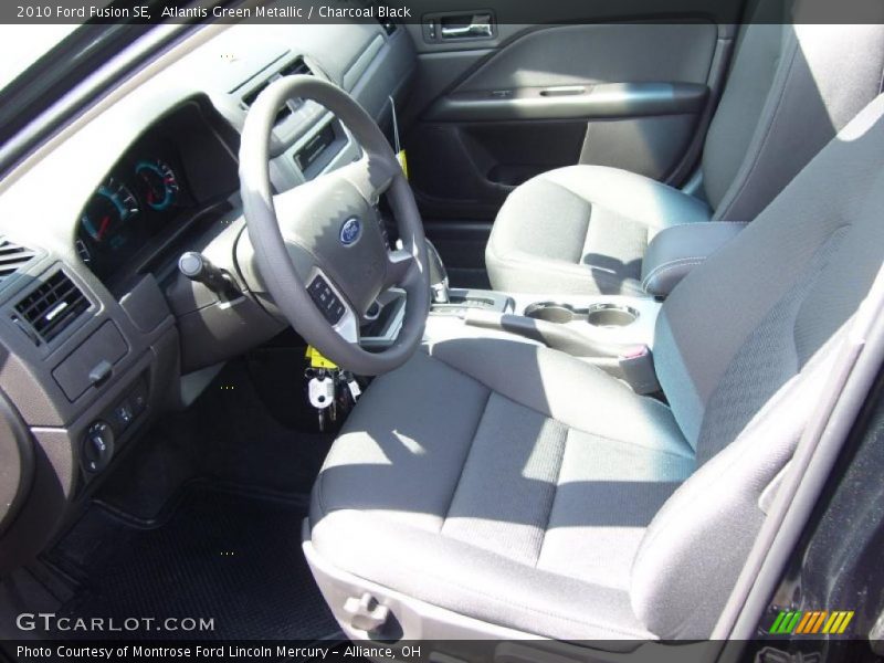 Atlantis Green Metallic / Charcoal Black 2010 Ford Fusion SE