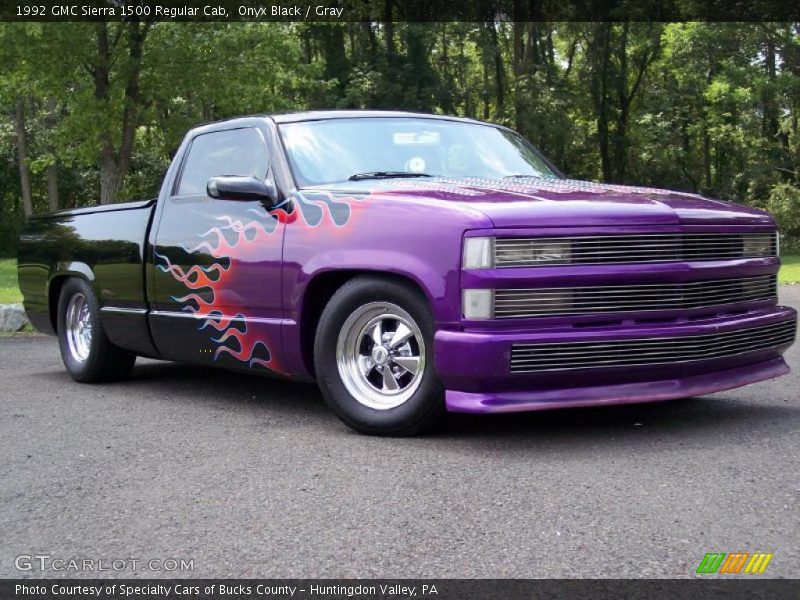 Onyx Black / Gray 1992 GMC Sierra 1500 Regular Cab