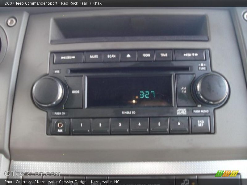 Red Rock Pearl / Khaki 2007 Jeep Commander Sport