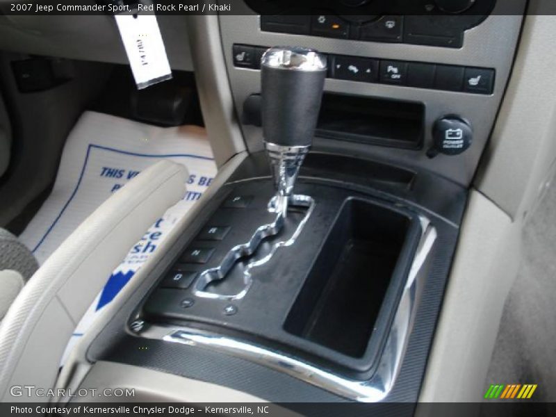 Red Rock Pearl / Khaki 2007 Jeep Commander Sport