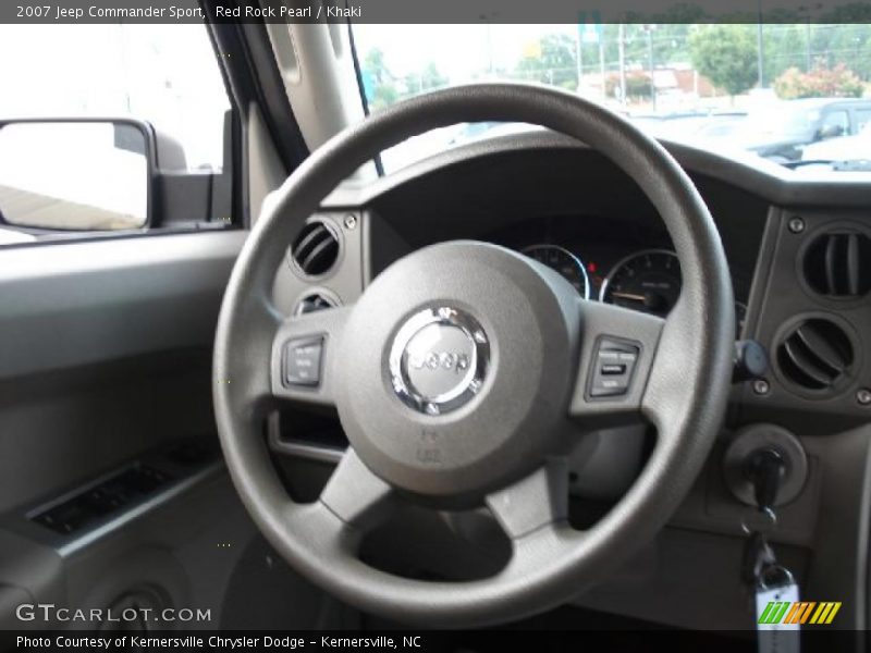 Red Rock Pearl / Khaki 2007 Jeep Commander Sport