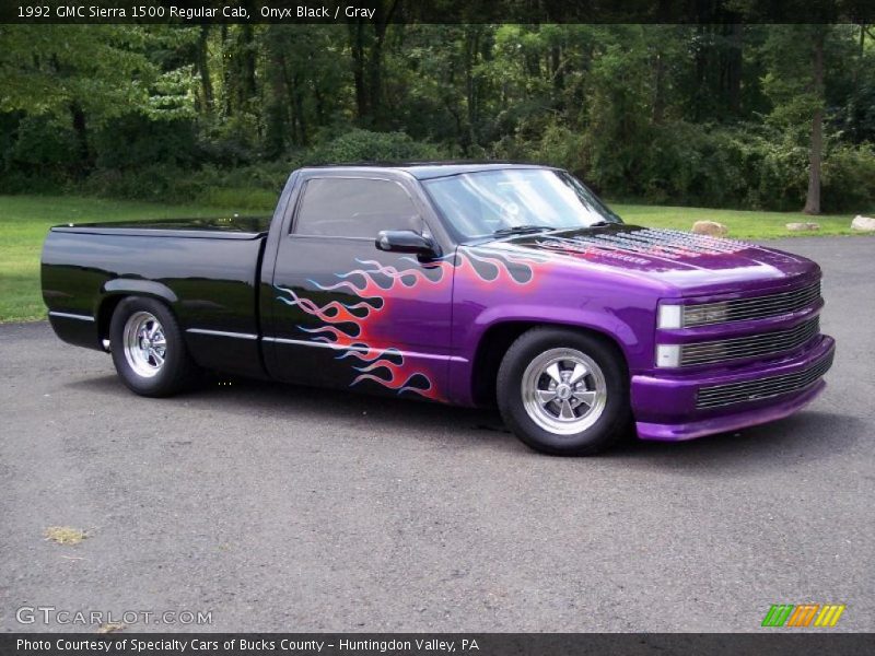 Onyx Black / Gray 1992 GMC Sierra 1500 Regular Cab