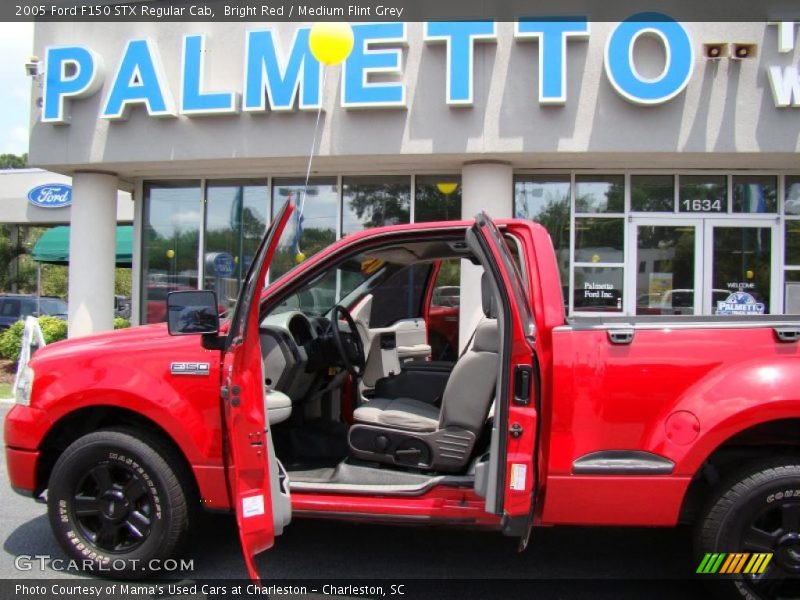 Bright Red / Medium Flint Grey 2005 Ford F150 STX Regular Cab