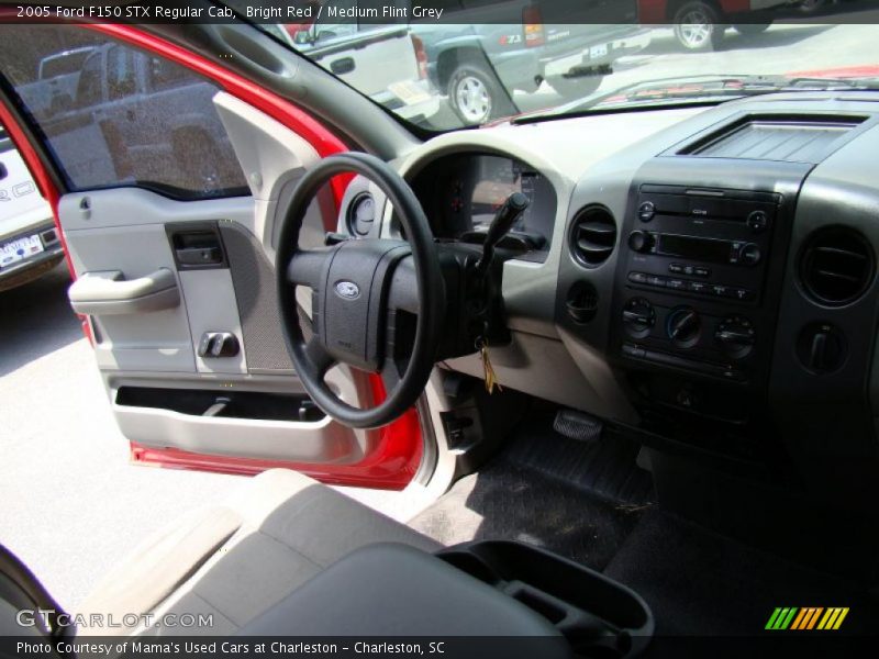 Bright Red / Medium Flint Grey 2005 Ford F150 STX Regular Cab