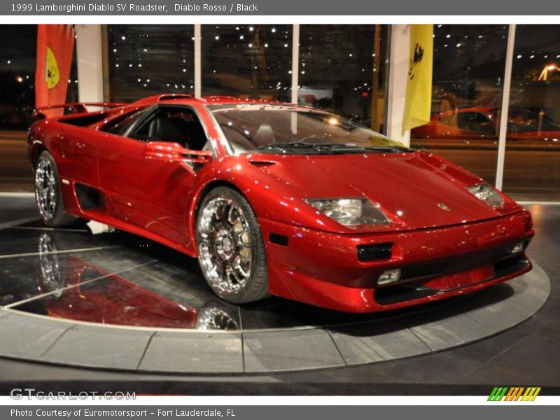 Diablo Rosso / Black 1999 Lamborghini Diablo SV Roadster