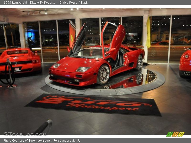 Diablo Rosso / Black 1999 Lamborghini Diablo SV Roadster