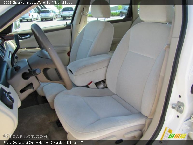 White / Neutral Beige 2008 Chevrolet Impala LT