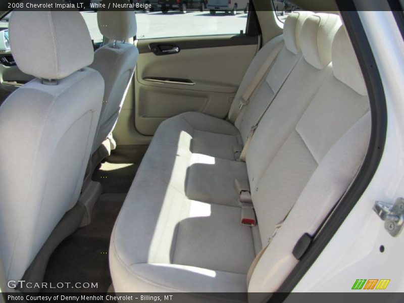 White / Neutral Beige 2008 Chevrolet Impala LT