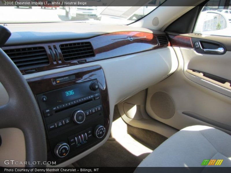 White / Neutral Beige 2008 Chevrolet Impala LT