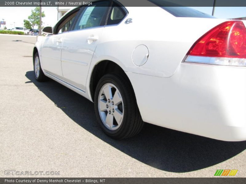 White / Neutral Beige 2008 Chevrolet Impala LT