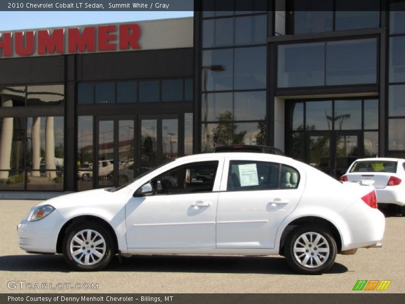 Summit White / Gray 2010 Chevrolet Cobalt LT Sedan