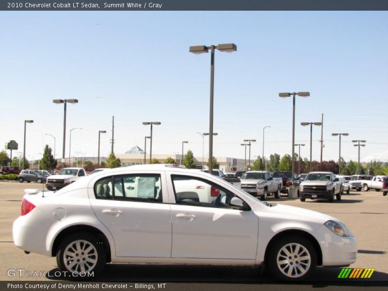 Summit White / Gray 2010 Chevrolet Cobalt LT Sedan