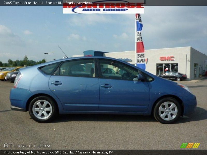 Seaside Blue Pearl / Ivory/Brown 2005 Toyota Prius Hybrid