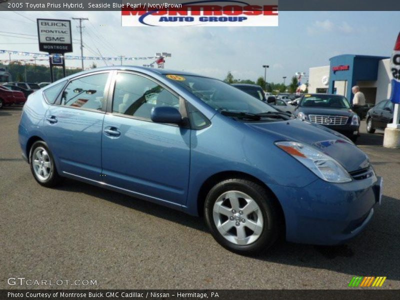 Seaside Blue Pearl / Ivory/Brown 2005 Toyota Prius Hybrid
