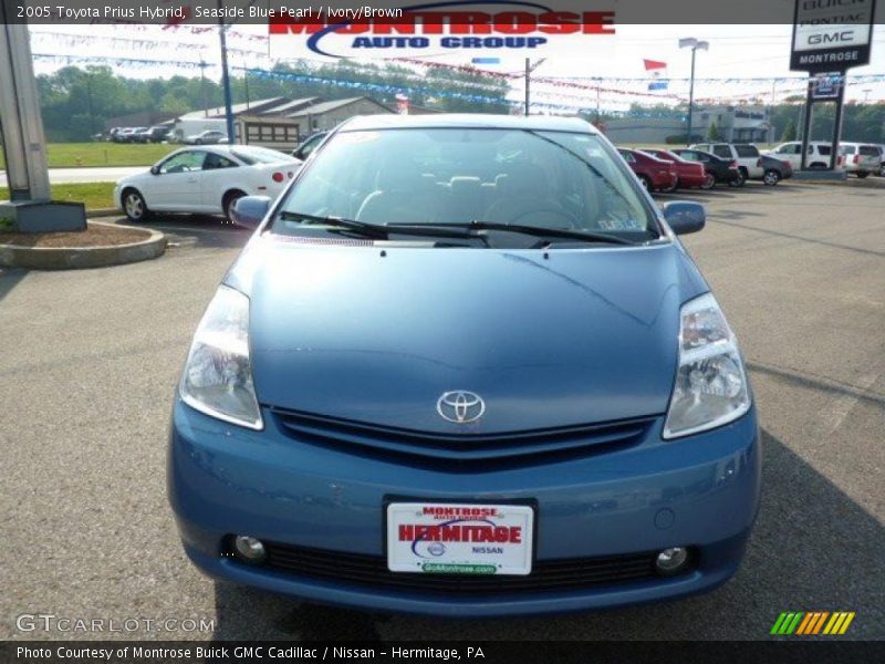 Seaside Blue Pearl / Ivory/Brown 2005 Toyota Prius Hybrid