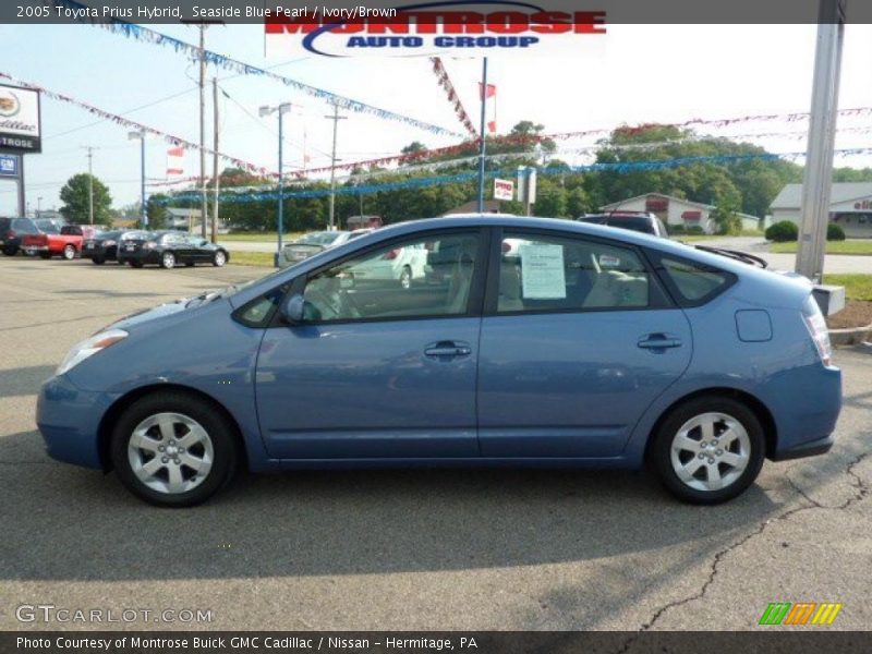 Seaside Blue Pearl / Ivory/Brown 2005 Toyota Prius Hybrid