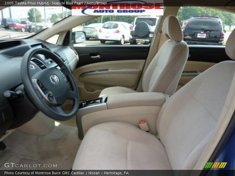 Seaside Blue Pearl / Ivory/Brown 2005 Toyota Prius Hybrid