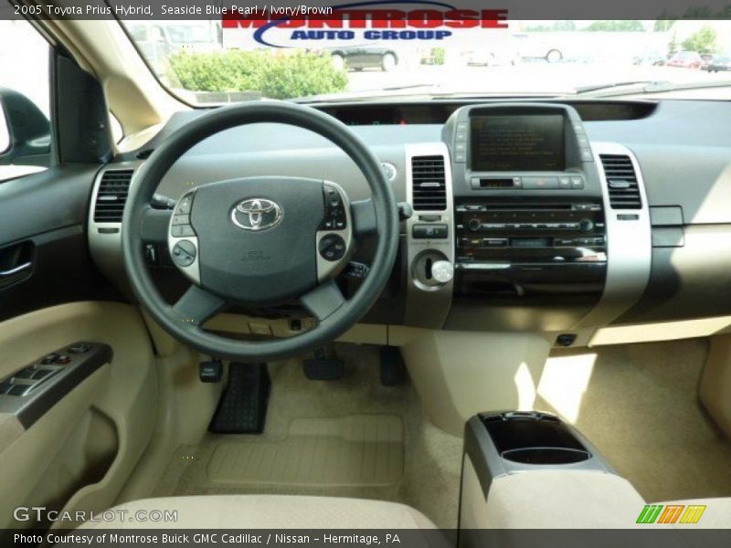 Seaside Blue Pearl / Ivory/Brown 2005 Toyota Prius Hybrid