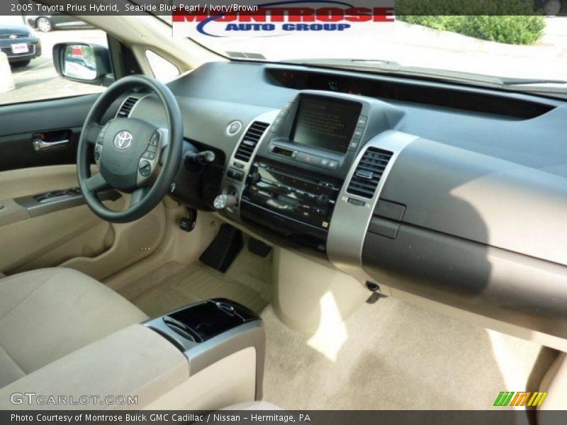 Seaside Blue Pearl / Ivory/Brown 2005 Toyota Prius Hybrid