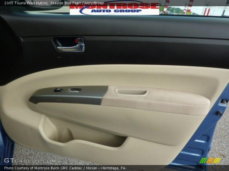 Seaside Blue Pearl / Ivory/Brown 2005 Toyota Prius Hybrid