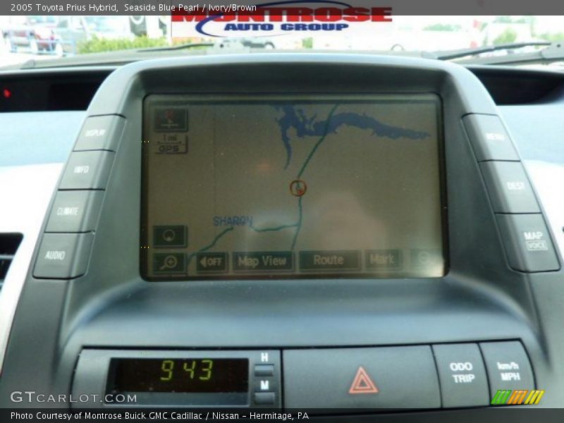 Seaside Blue Pearl / Ivory/Brown 2005 Toyota Prius Hybrid
