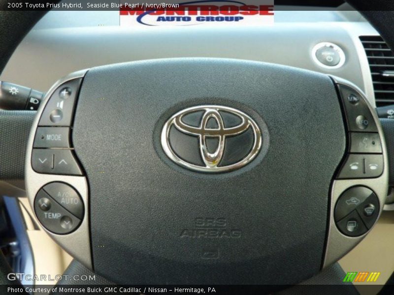 Seaside Blue Pearl / Ivory/Brown 2005 Toyota Prius Hybrid