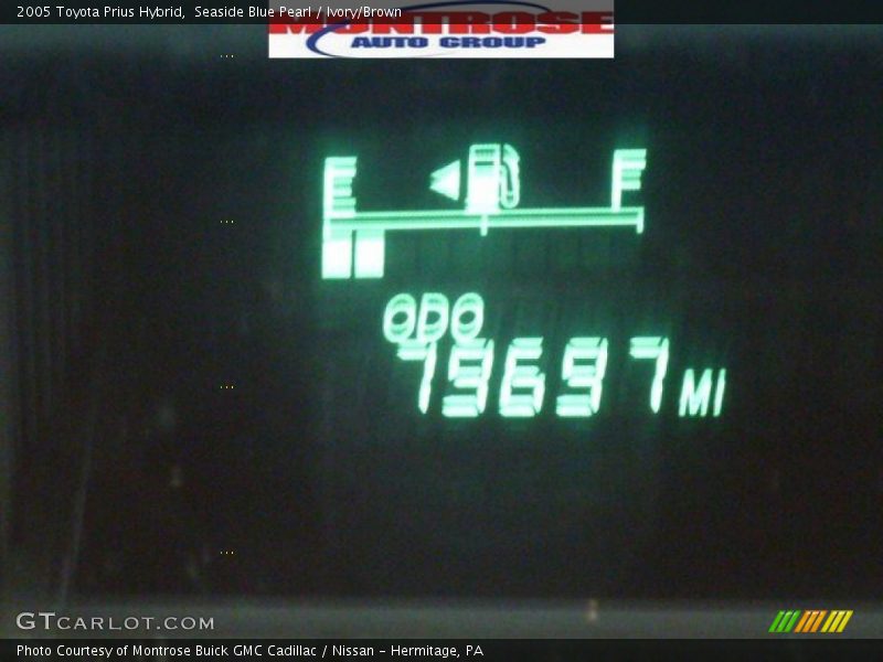 Seaside Blue Pearl / Ivory/Brown 2005 Toyota Prius Hybrid