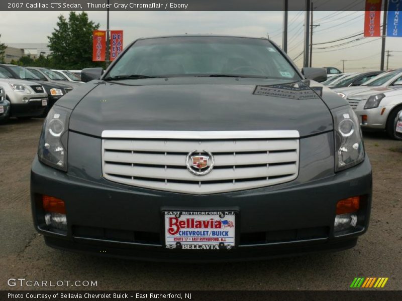 Thunder Gray Chromaflair / Ebony 2007 Cadillac CTS Sedan
