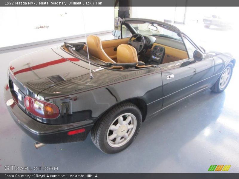 Brilliant Black / Tan 1992 Mazda MX-5 Miata Roadster