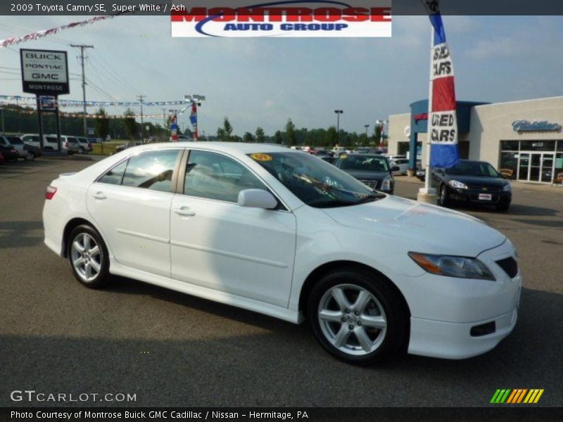 Super White / Ash 2009 Toyota Camry SE