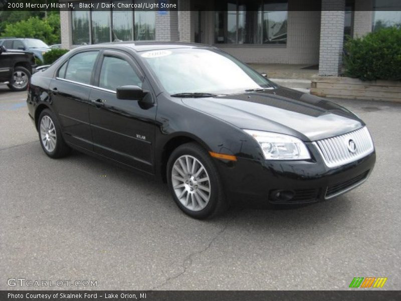 Black / Dark Charcoal/Light Stone 2008 Mercury Milan I4