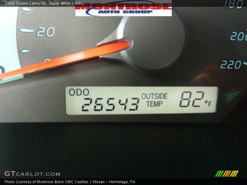 Super White / Ash 2009 Toyota Camry SE