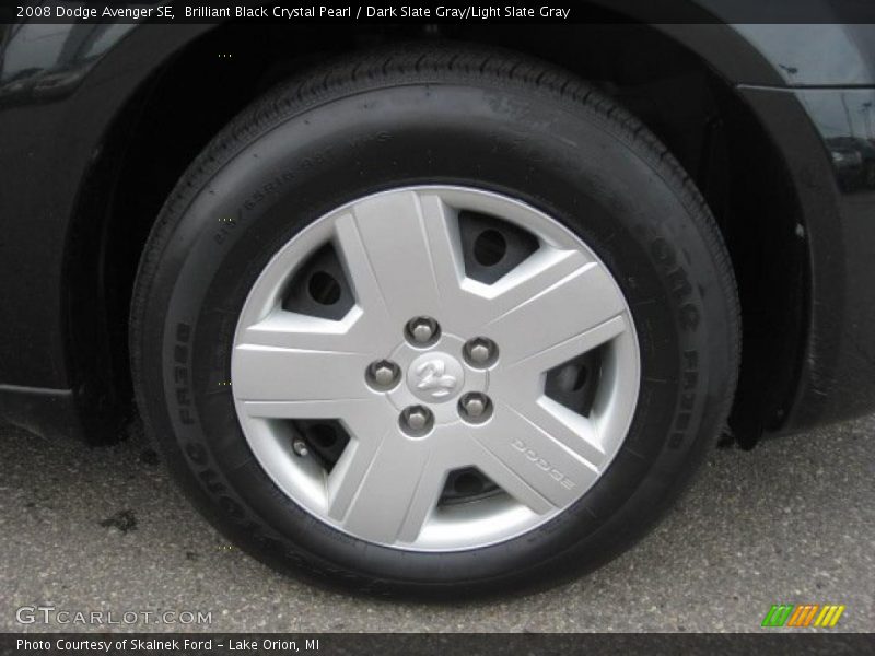 Brilliant Black Crystal Pearl / Dark Slate Gray/Light Slate Gray 2008 Dodge Avenger SE