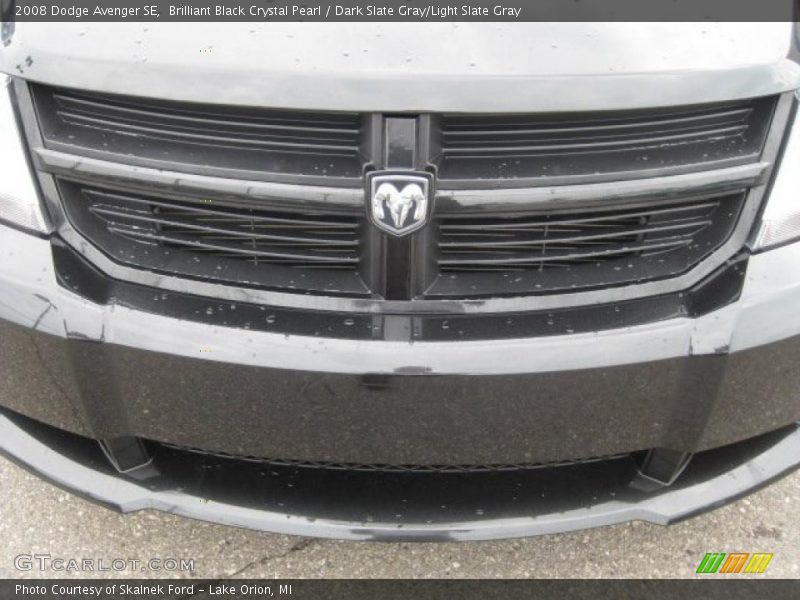 Brilliant Black Crystal Pearl / Dark Slate Gray/Light Slate Gray 2008 Dodge Avenger SE