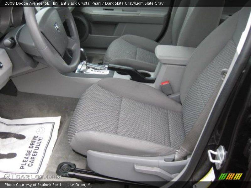 Brilliant Black Crystal Pearl / Dark Slate Gray/Light Slate Gray 2008 Dodge Avenger SE